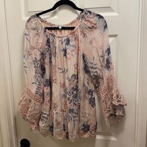 Italian Silk Boho Blouse